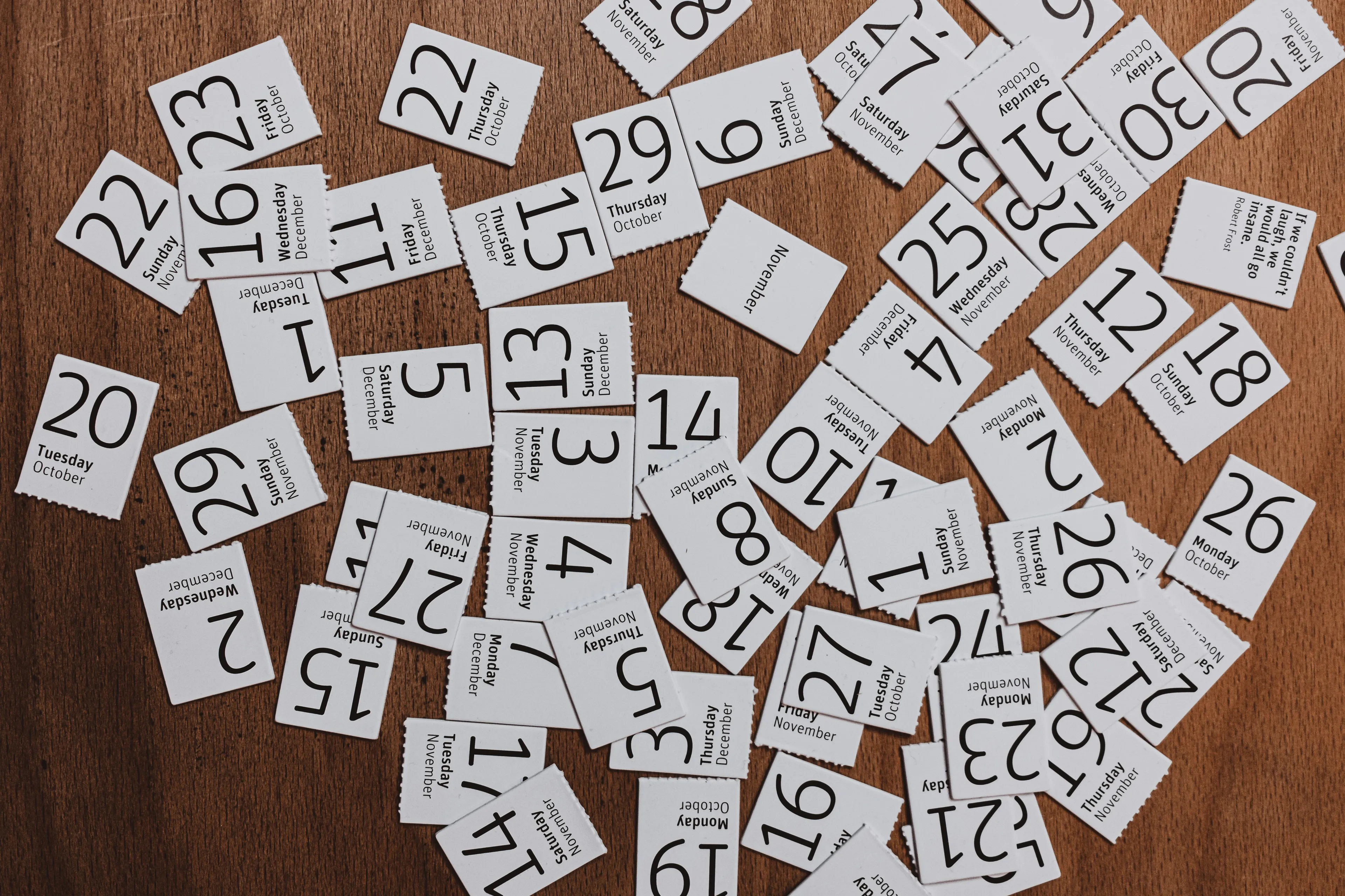 messy calendar chaos