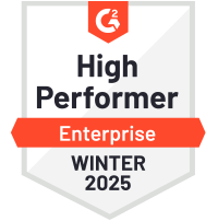 Badge for High Performer Enterprise Witner 2025