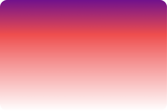 A gradient background transitioning from deep purple at the top to bright red in the middle, fading to white at the bottom.