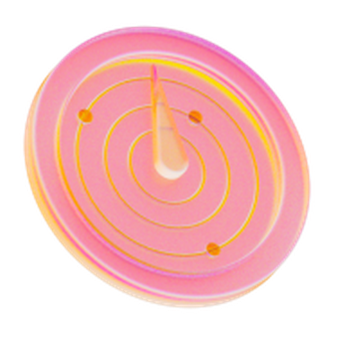 Abstract icons showing threats being detected