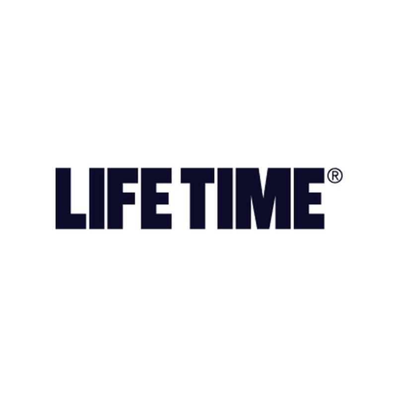 Bold, black text reading "LIFE TIME®" on a white background.