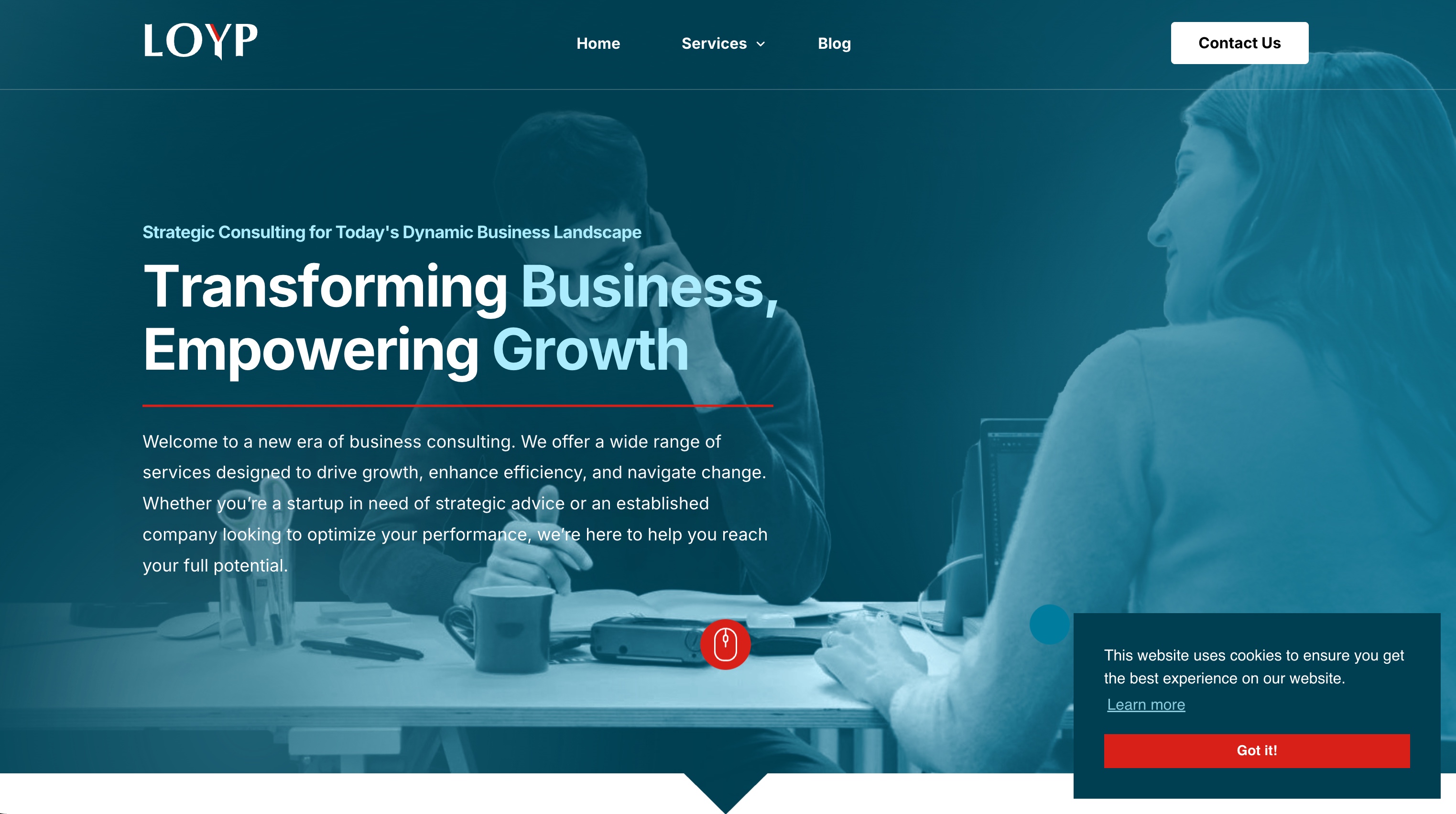 LOYP — Consulting site rebuild cover image