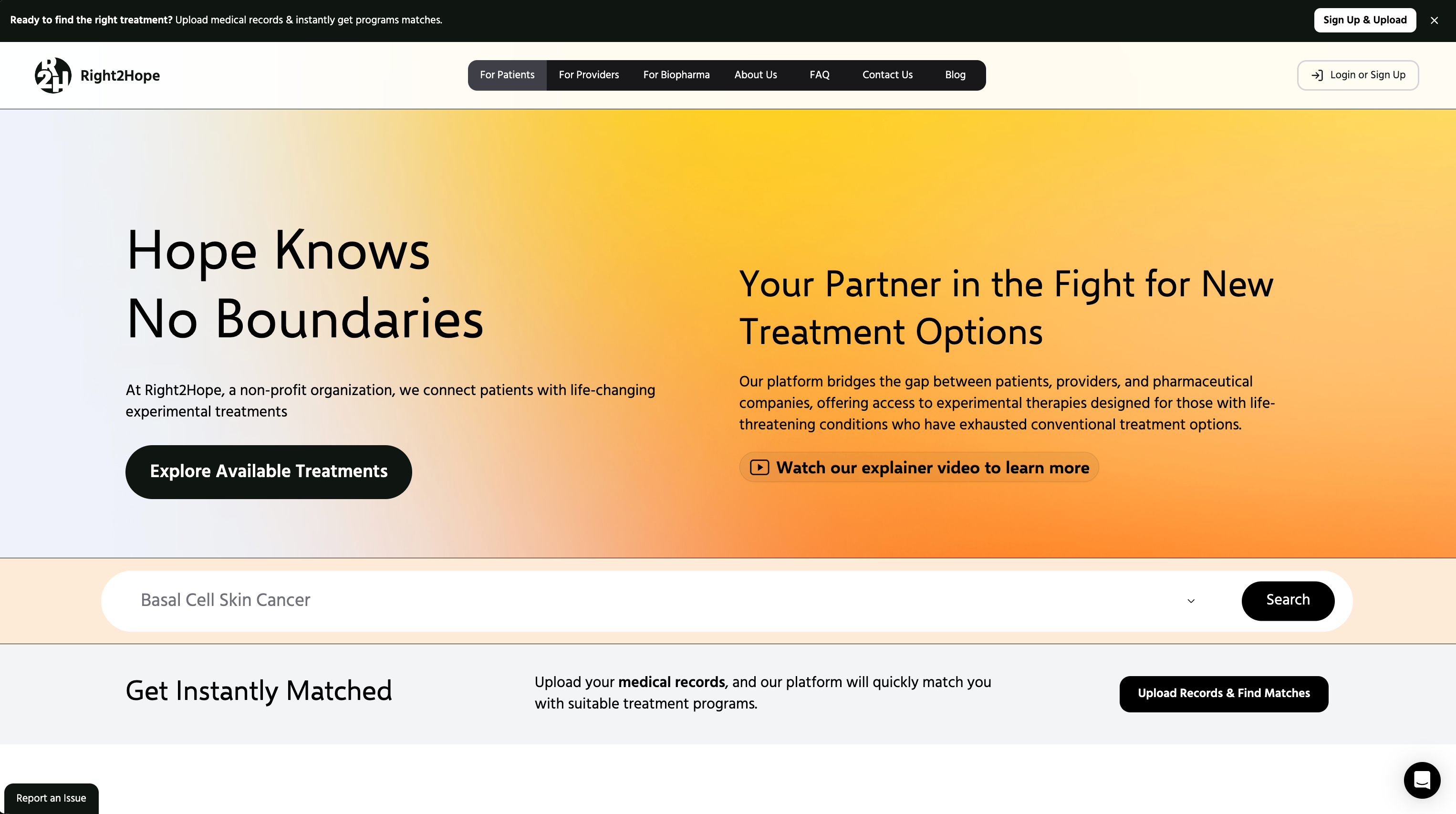 Right2Hope — Patient access & matching cover image