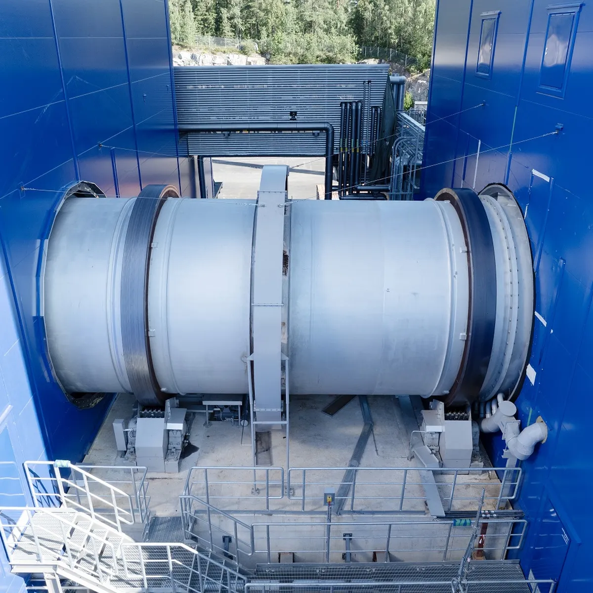Kanadevia Inova Hazardous Waste Rotary Kiln outside