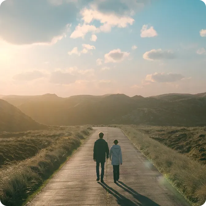 Walking-the-road