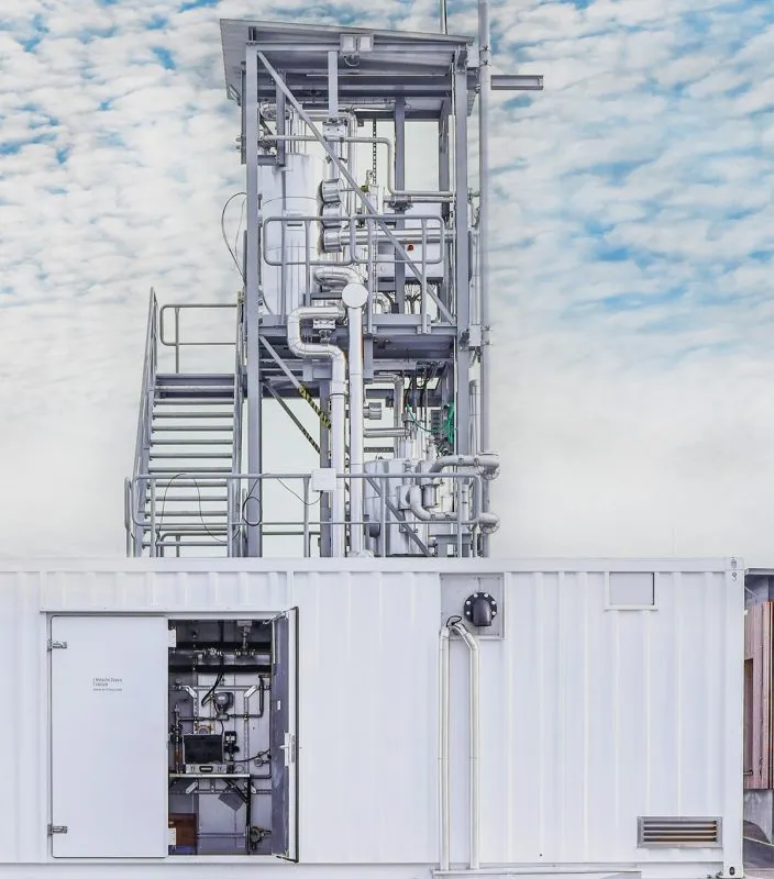 Visual catalytic methanation