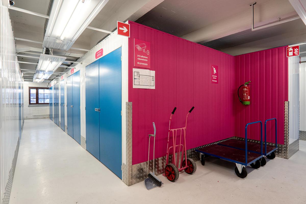 Cityvarasto Järvenpää keskusta käytävä
