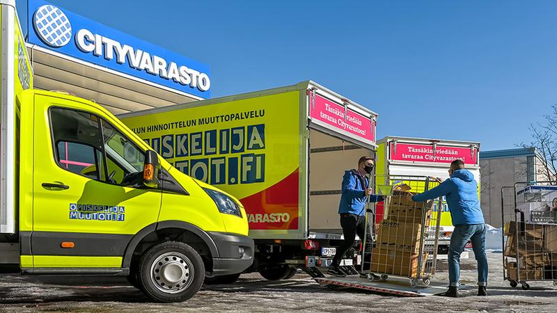 Opiskelijamuutot moving van at Cityvarasto – affordable moving service for consumers and businesses in the Helsinki metropolitan area
