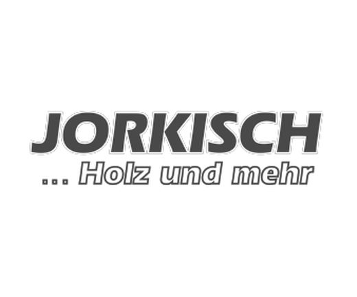 Markenlogo von Jorkisch, Spezialist für Holzprodukte und Holzwerkstoffe im Baustoffhandel.
