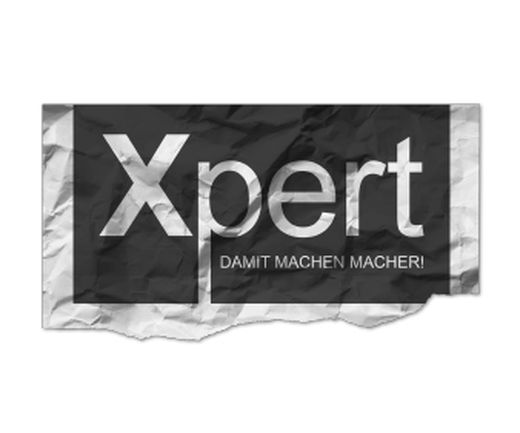 Markenlogo von X-pert, Marke für Werkzeuge und Handwerkszubehör.