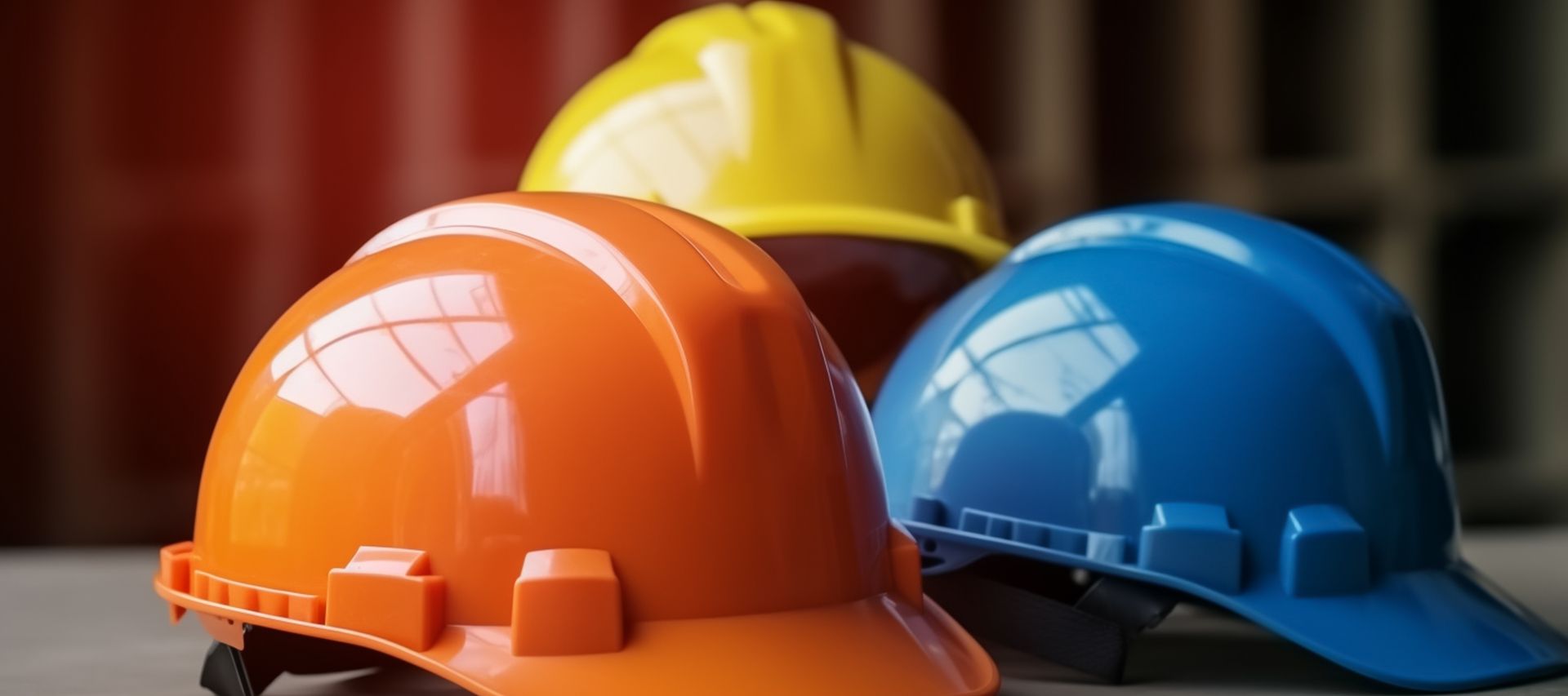 Persönliche Schutzausrüstung wie Helm und Schutzbrille liegt einsatzbereit bereit.