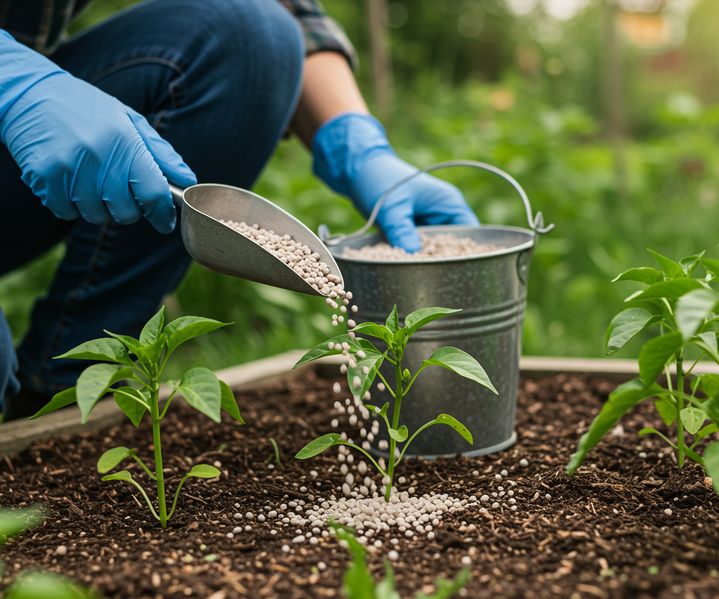 Verschiedene Düngemittel sind verpackt und unterstützen die gezielte Nährstoffversorgung von Pflanzen.