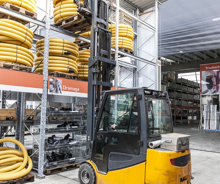 Drainagesystem im Tiefbau zur Ableitung von Sickerwasser