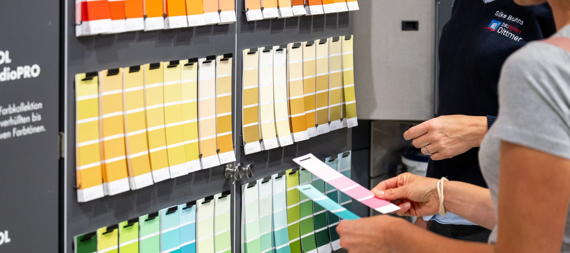 Farbauswahl Wandgestaltung bauxpert Dittmer