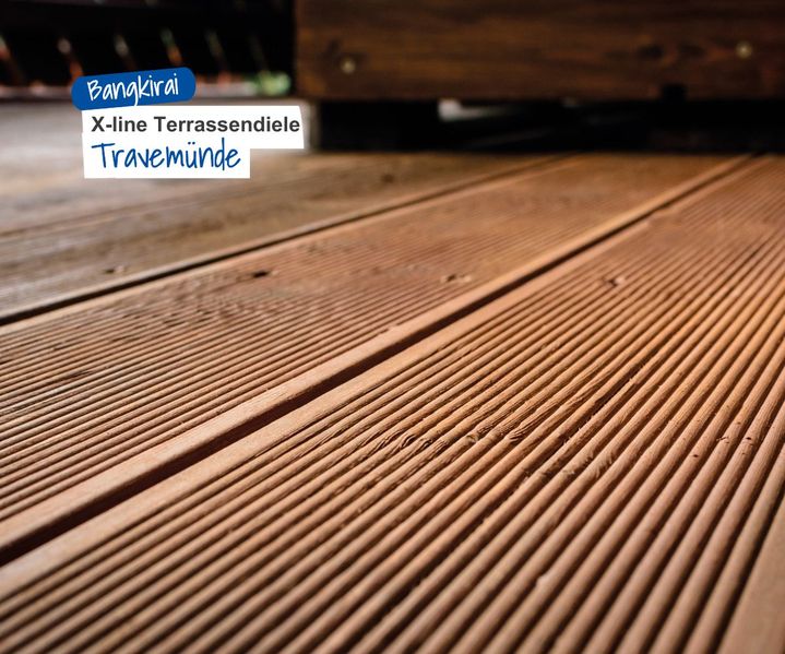 Bangkirai Terrassendiele X-line Travemünde