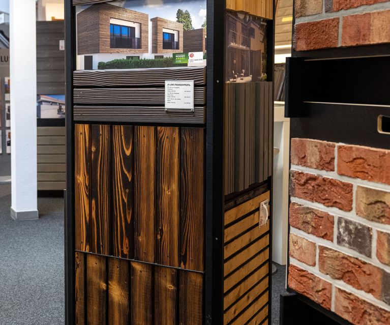 Holzfassade bauXpert Gr Beilage Vechta Holz Baustoffhandel
