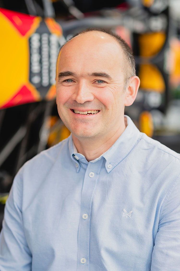 Rob Gray at the Red Bull Technology Campus.