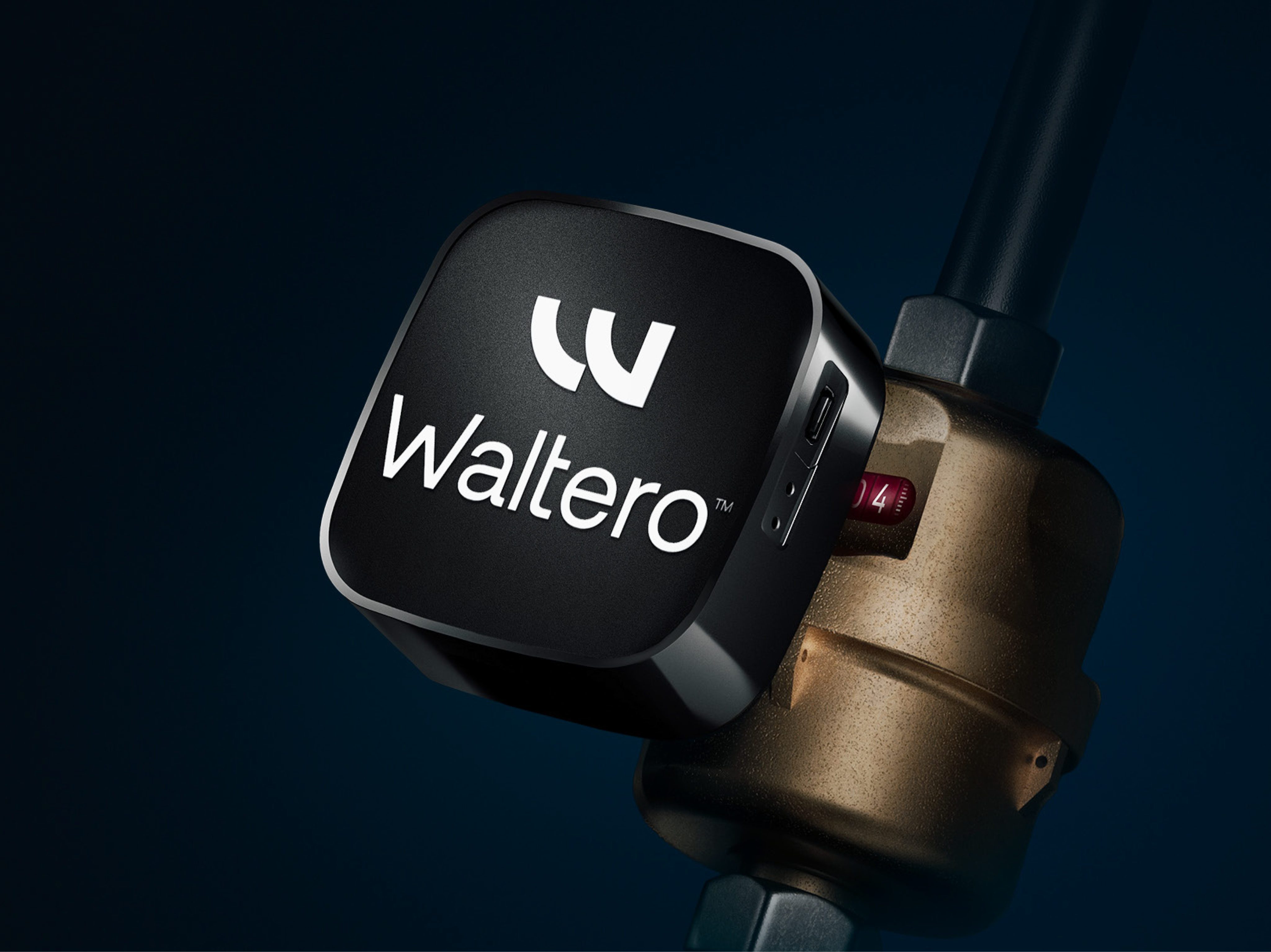 Walteron W-Sensor asennettuna vesimittariin
