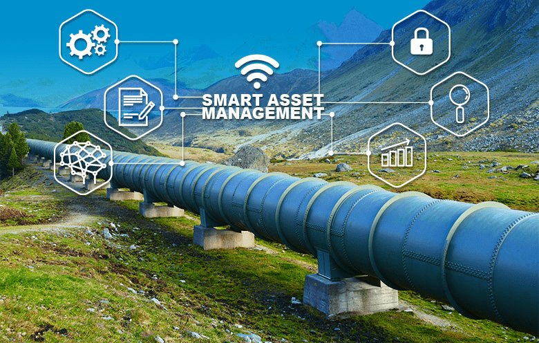 Illustration of digital solutions for asset management