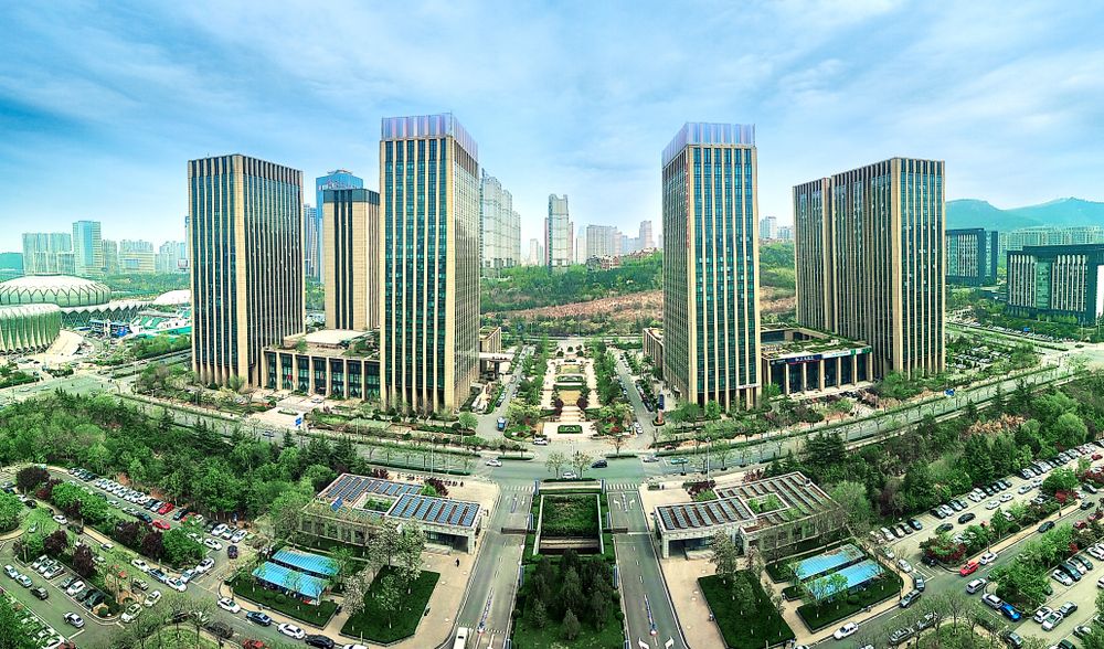 Stock photo of Jinan cityscape and urban skyline