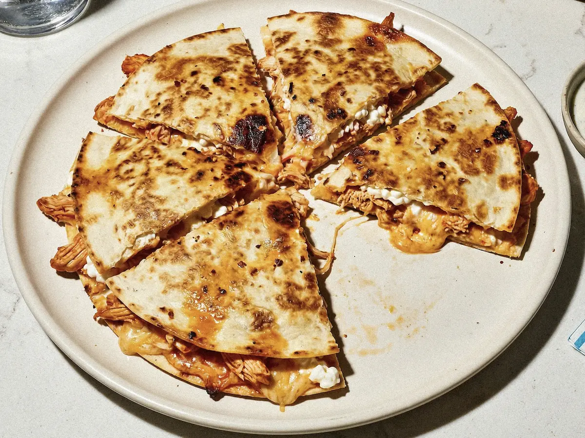 Buffalo Chicken Quesadilla – finished dish