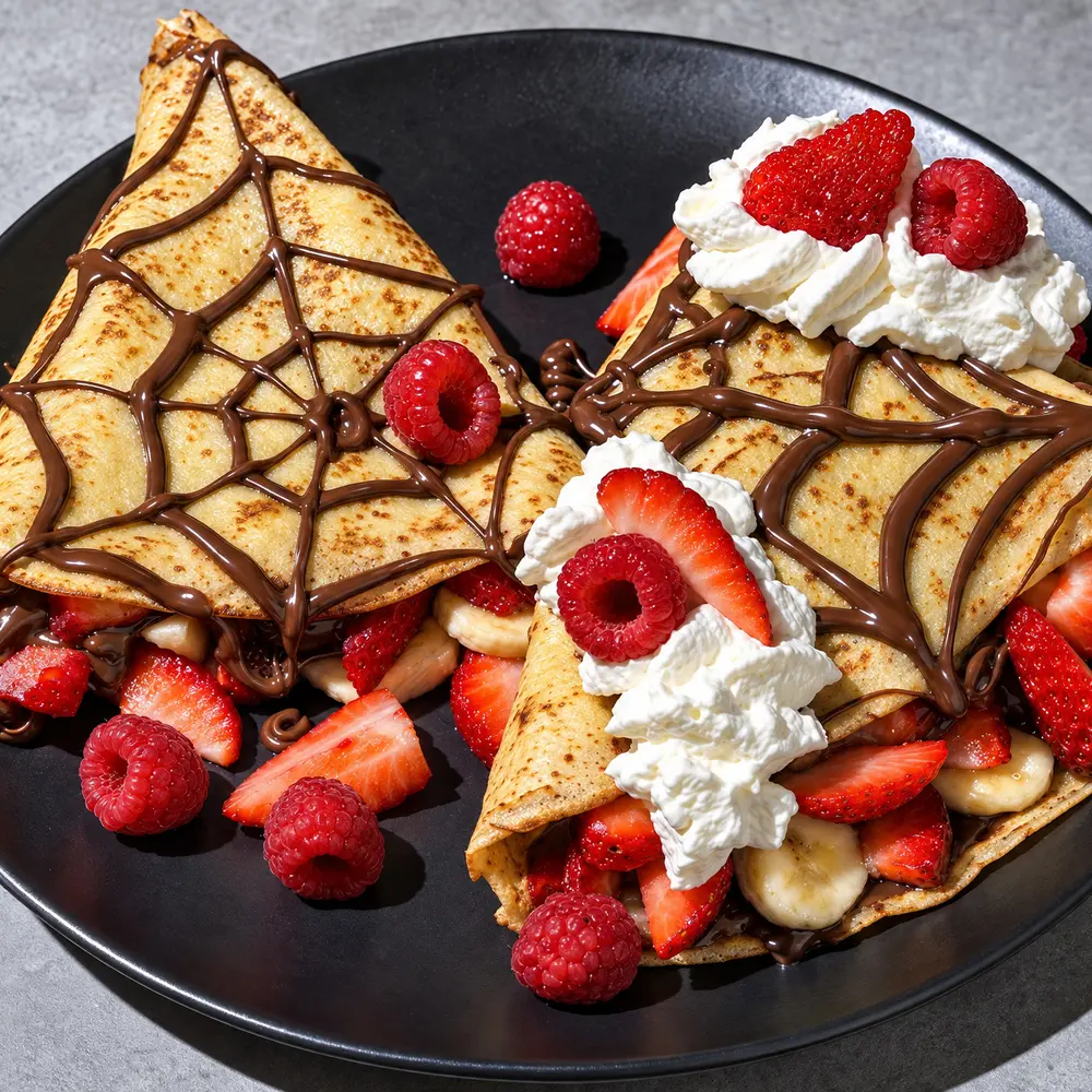 Creepy Crepes – finished dish