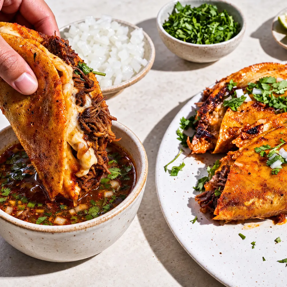 Birria Beef Tacos – finished dish
