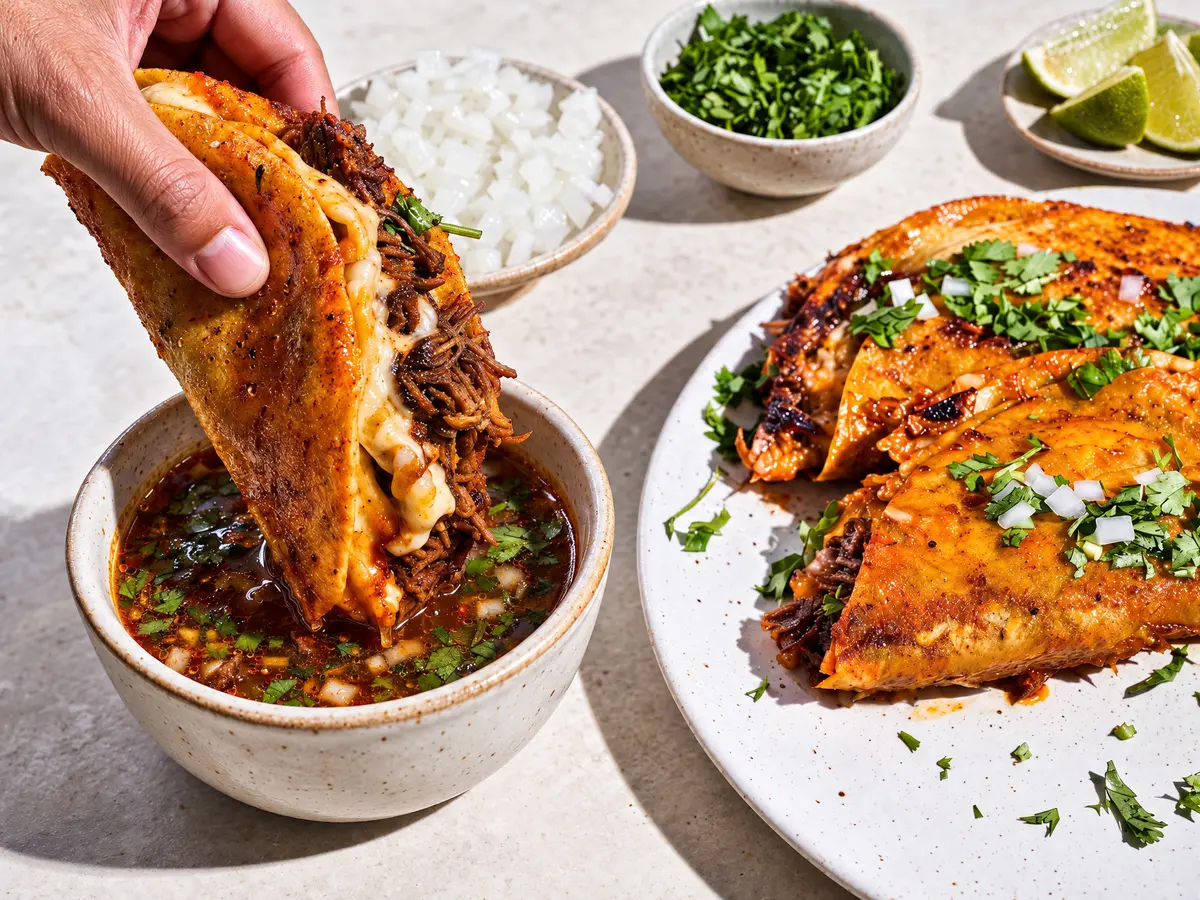 Birria Beef Tacos – finished dish