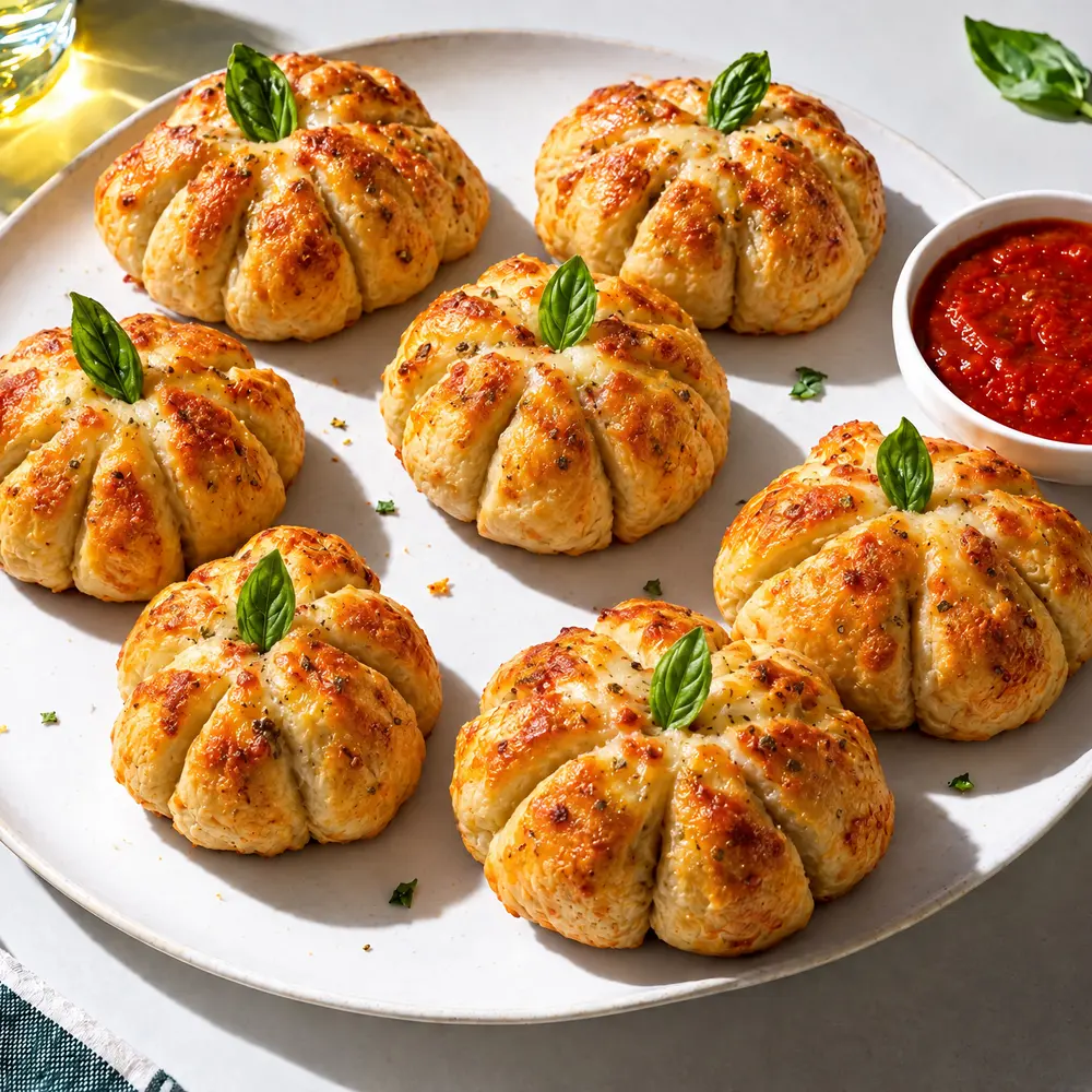 Pumpkin Pizza Puffs – finished dish