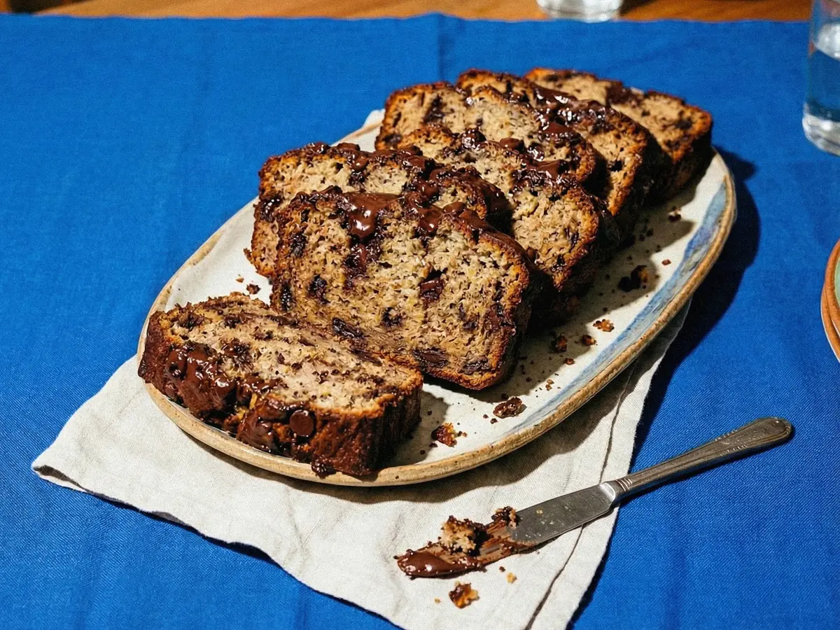 Choc-Chip Banana Bread – finished dish
