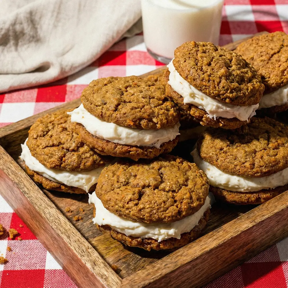 Carrot Cake Cookie Pies – finished dish