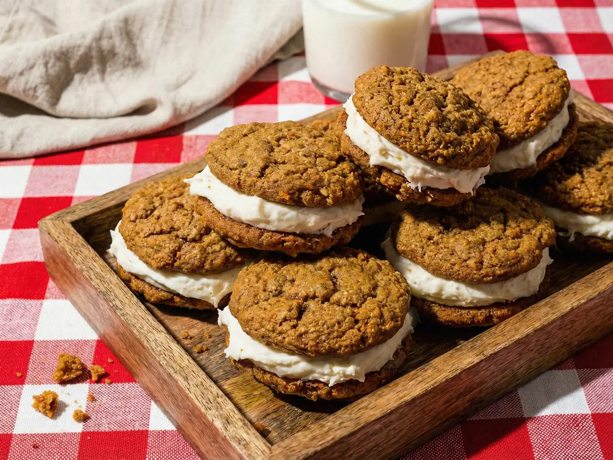 Carrot Cake Cookie Pies – finished dish
