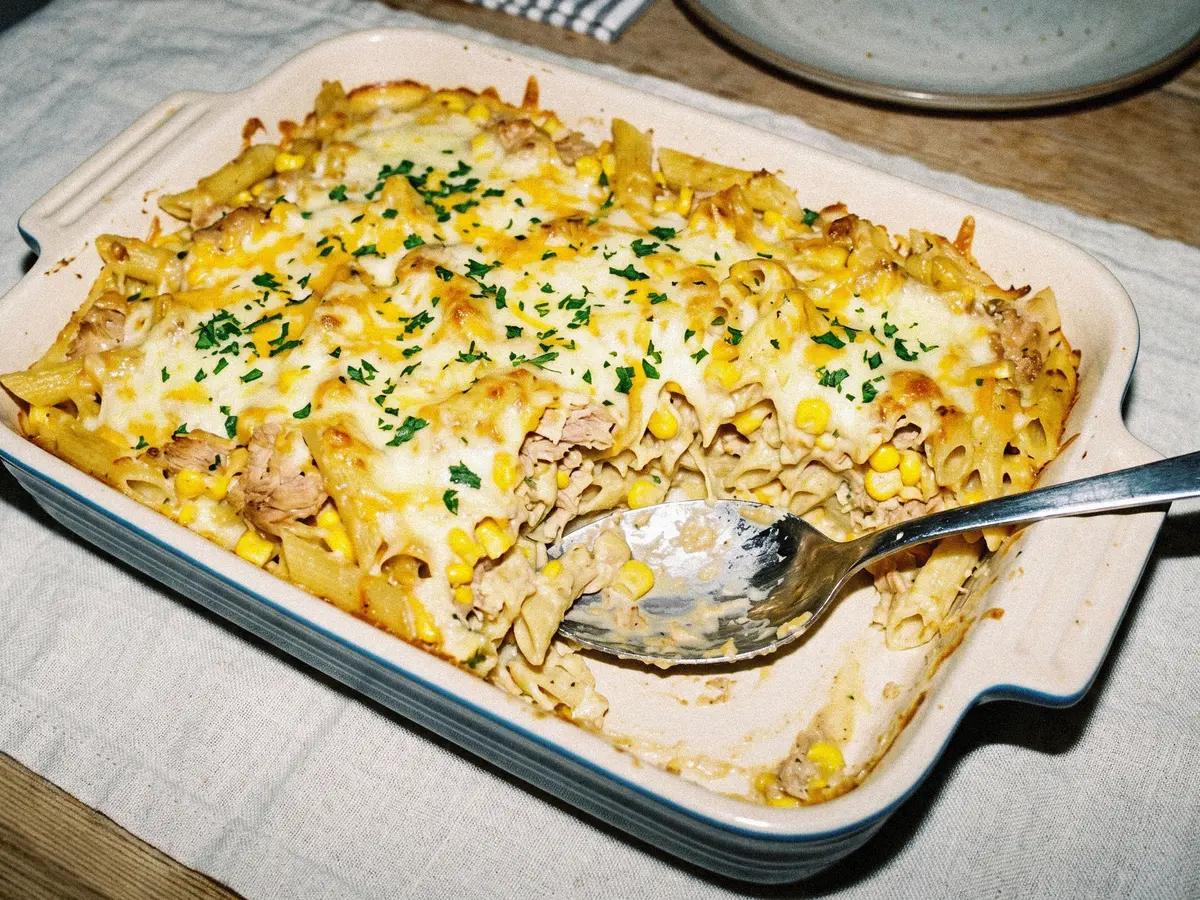 Easy Tuna Pasta Bake – finished dish
