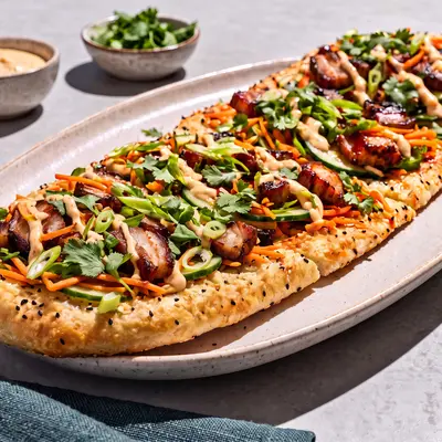 CRISPY
PORK
BELLY
FLAT-
BREAD