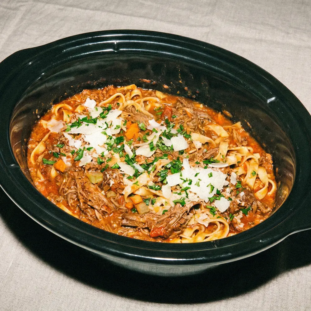 Slow Cooker Ragu – finished dish