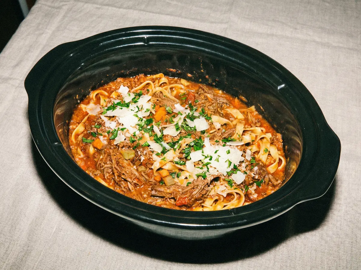 Slow Cooker Ragu – finished dish