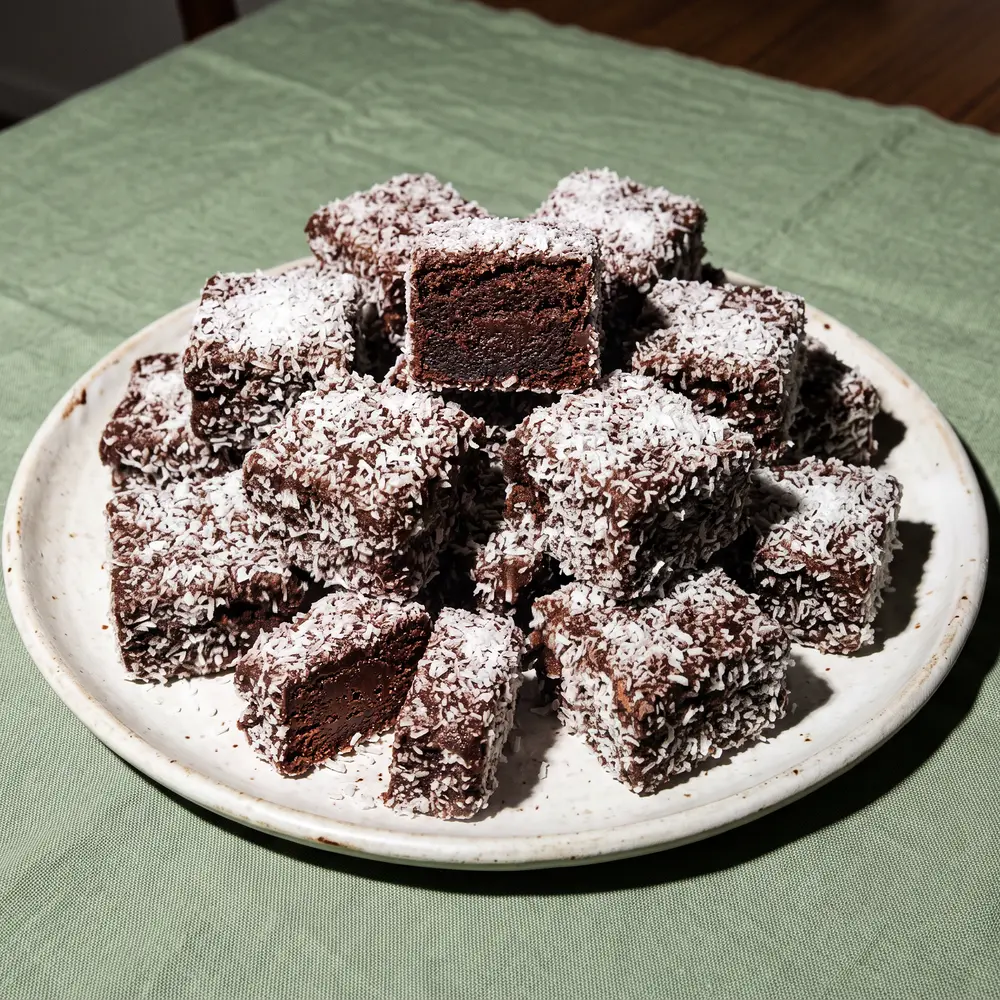 Lamington Brownies – finished dish