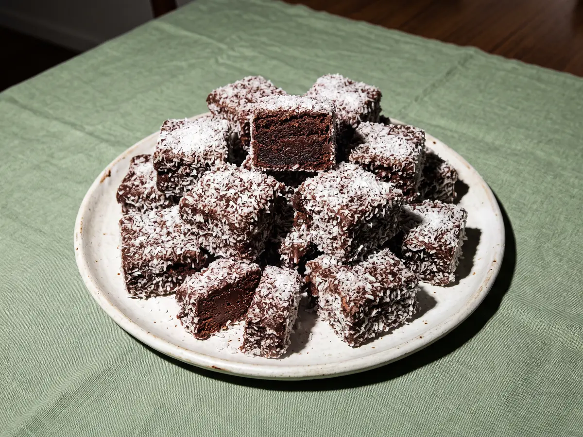 Lamington Brownies – finished dish