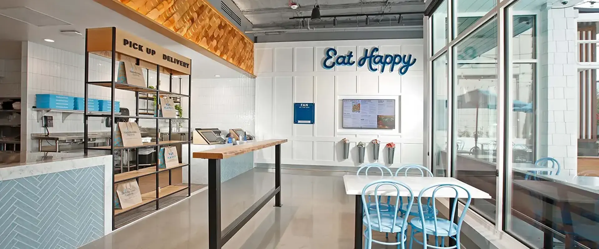 University Village interior eat happy