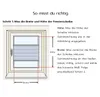 Auszug aus einer Plissee-Maßanleitung von NewShades