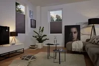 Plissee Lima in Wohnzimmer