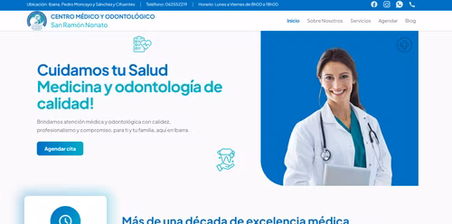 screenshot de pagina web san ramon nonato