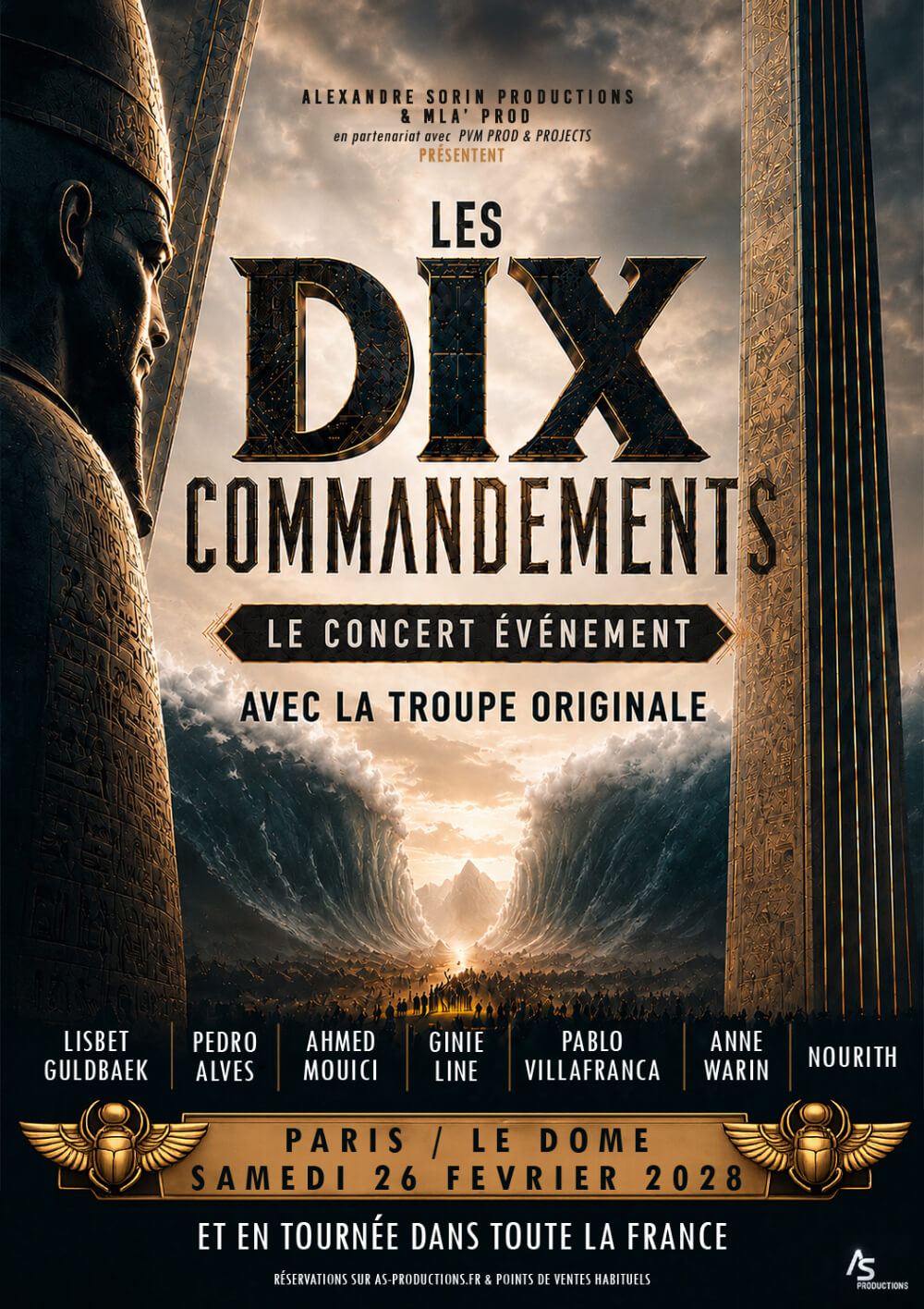 Affiche Les Dix Commandements en concert au Casino Barrière Toulouse