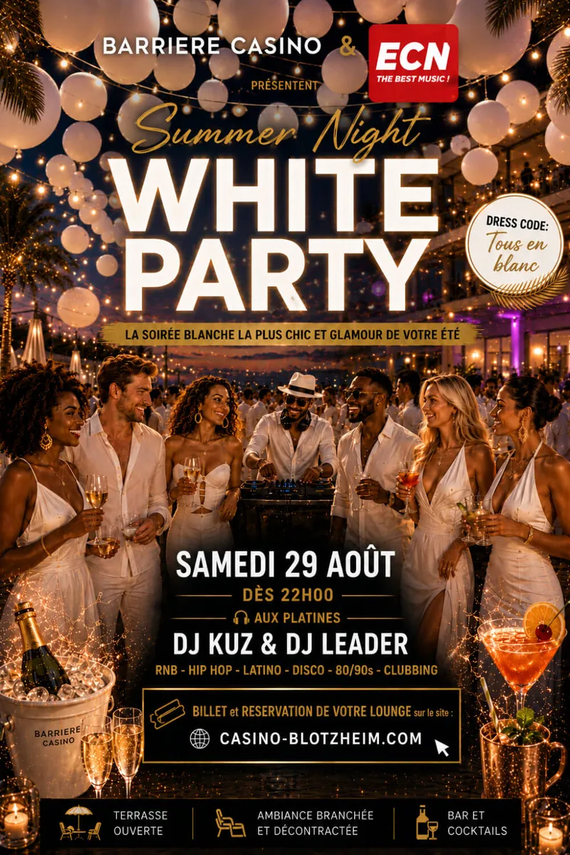 White party au Casino Barrière Blotzheim