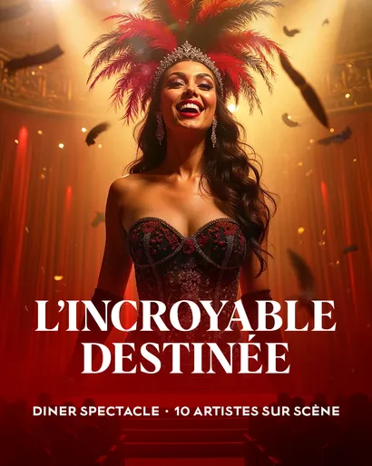 Affiche du spectacle L'incroyable destinée
