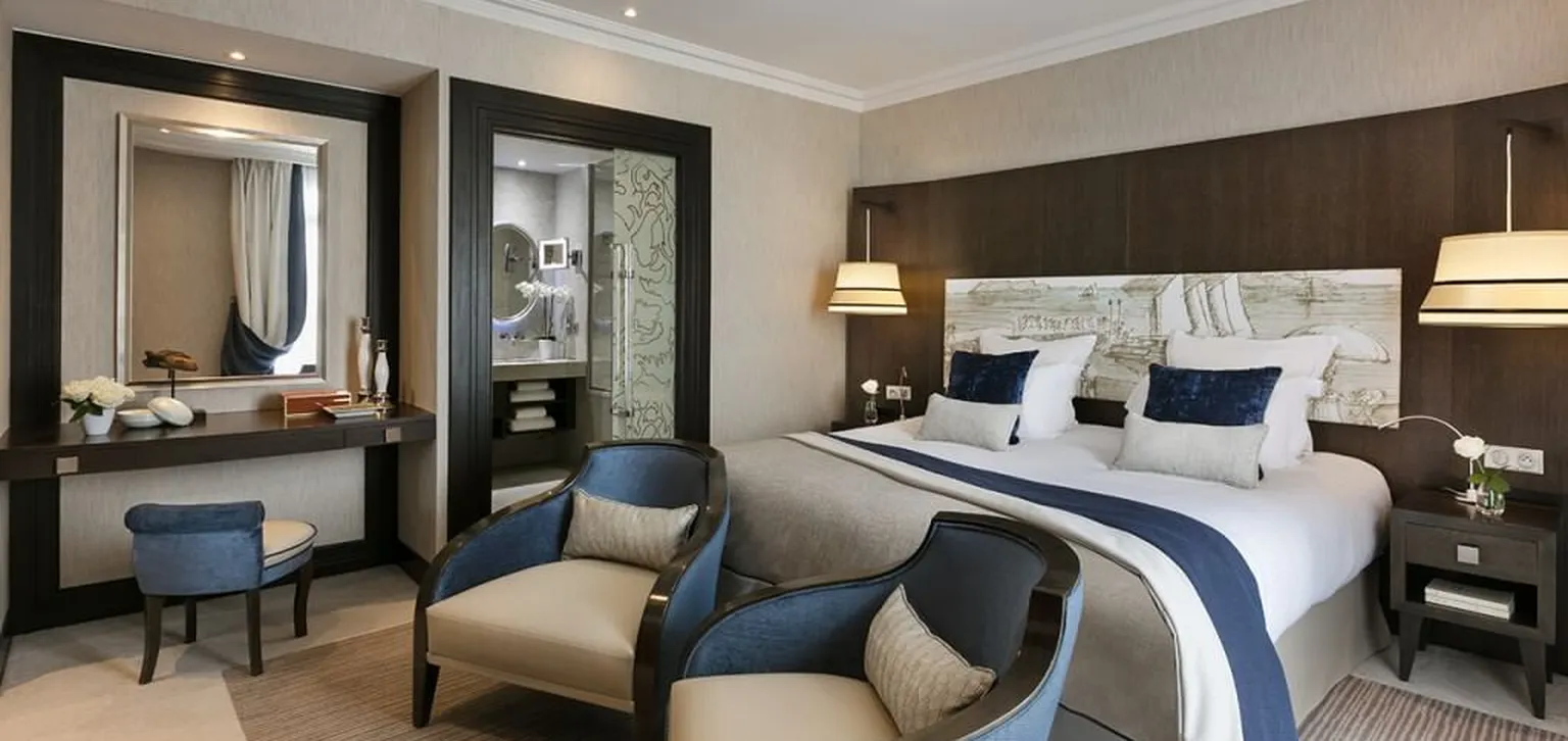 Chambre de la Suite Prestige mer du grand Hôtel de Dinard