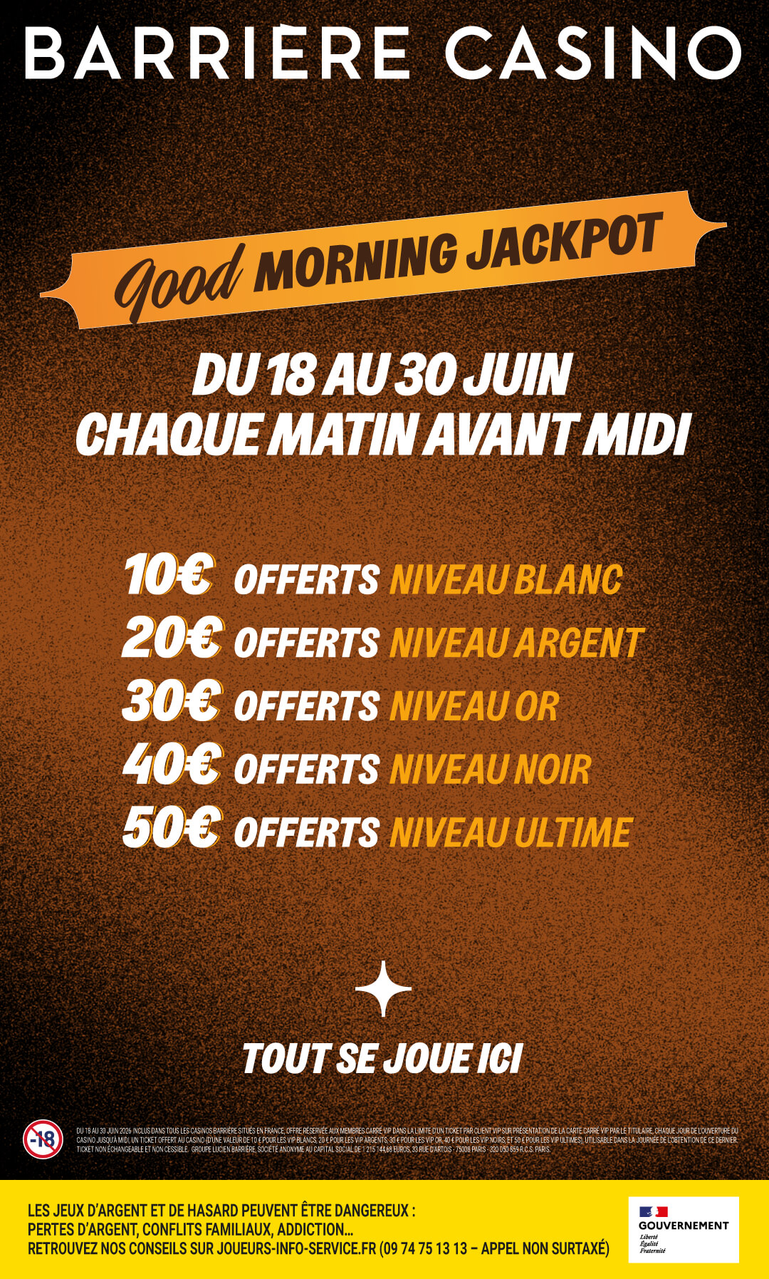 Du 18 au 30 juin