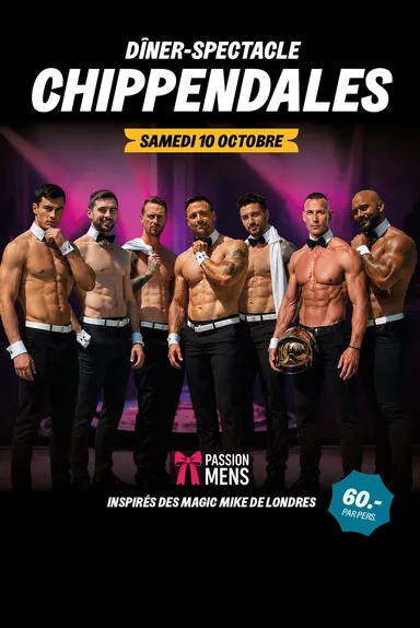 Chippendales Dîner-spectacle Courrendlin