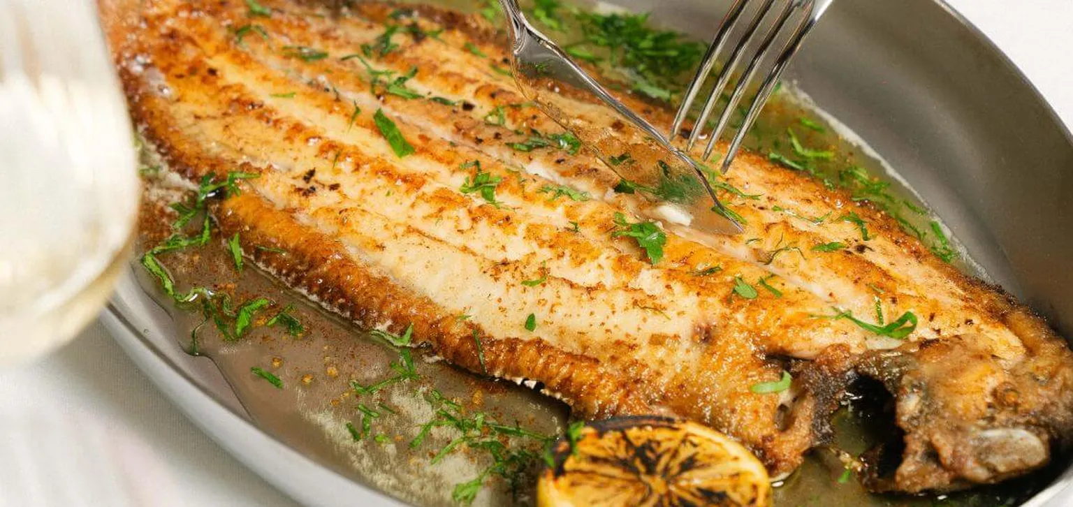 Sole meunière au restaurant Ciro's Deauville