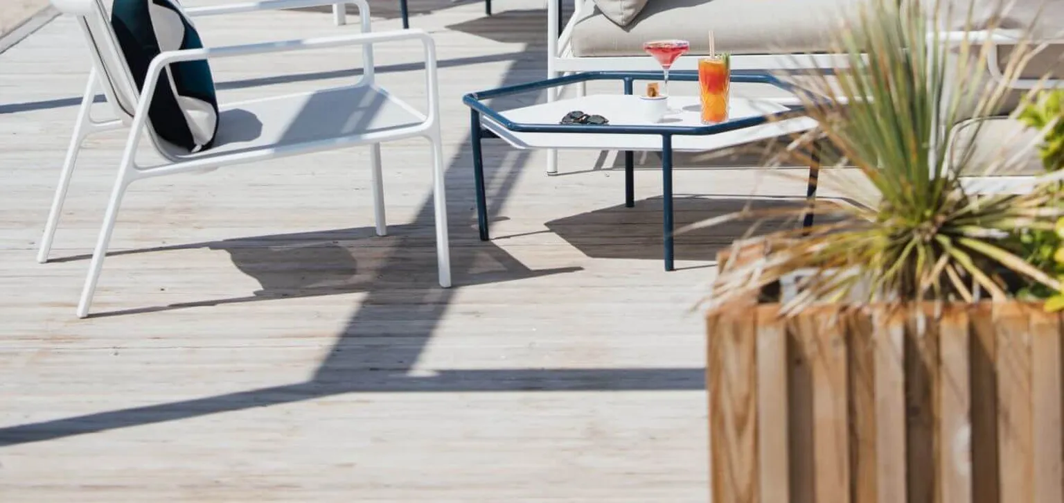 Terrasse ensoleillée Eden Beach La Baule